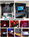 30x30x5cm Studio Acoustic Foam Panels Sound Insulation Ktv Room Wall Soundproof Foam Sponge Pad Pyramid. 