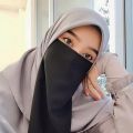 muslim Women girls Hijab black color single half Niqab Face Cover Scarf Shawl. 