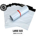 Large Size 32 x 41+5 CM Size  Poly Mailer White Daraz Flyers Bundle of 100 Bags pack and 25 Bags Pack Thickness - 2.2mm packaging material Bags Plastic Poly Envelope  Flyer Packs Postal Safe Mailing Bags Shipping packing Bags. 