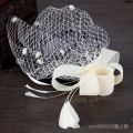Halloween Headdress Mesh Cap Cocktail Party Color Face 16 Jockey Club Yarn Billycock Stage Photo Dinner Accessories {. 