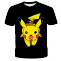 Pokemon Charizard 3D Summer Fashion Pikachu Cartoon T-shirt Anime Pokémon Hip-Hop Casual Children Short Sleeves Boys And Girls. 