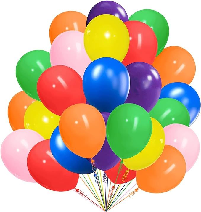 10" Color Balloon (100) Packet Birthday Decoration Balloons