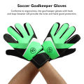 [Judixy] 1 Pair Kids Goalkeeper Gloves Children Football Goal Keeper Gloves Anti Slip Exercise Gloves Green 15 ~ 16cm / 5.91 ~ 6.3in. 