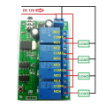 Nullmul AD22B04 4 Channel Relay DTMF Tone Signal Decoder Remote Control Relay Module 12V DC for PLC Smart Home. 
