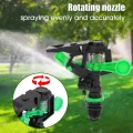 【ZOSR】360 Degree Rotating Jet Sprinklers Garden Agriculture Irrigation Tool Plastic Sprayer 1/2'' Male Thread Rocker Nozzle. 