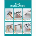 BROOM / MOP HANGER - 5 CLAW 5 HOOK  #304 STAINLESS STEEL HEAVY DUTY CLEANING TOOLS HOLDER. 