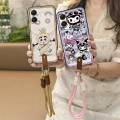 Back Cover Cute Phone Case For Tecno Spark GO2/Tecno POP10 4G Soft case Crossbody Cartoon Graffiti Full wrap Lanyard TPU. 