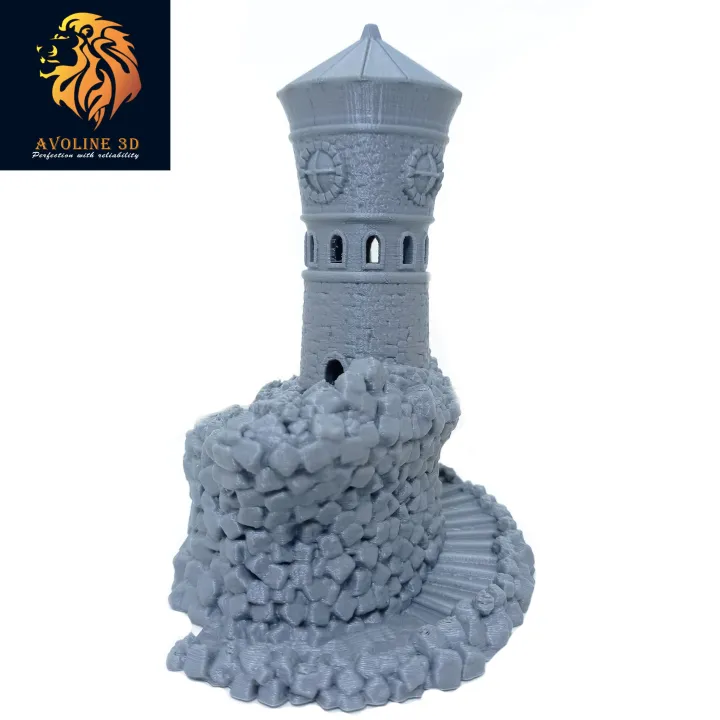 3D%20Printed%20Watch%20Tower%20-%20Dark%20Blue%20Color%20-%20PLA%20-%20130mm%20Height%20-%20Image%202
