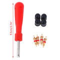 1Set Tire Valve Service Kit Valve Cores Screwdriver Tire Repair Car Motorcycle. 