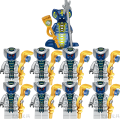 [ Creative Assembly ] Python Phantom Ninja Series Snake Monster Army Compatible with Lego Scepter Soul Eater Flame Scroll Building Blocks Toy. 