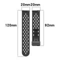 20mm Folding Magnetic Clasp Silicone Watch Band For Samsung Gear S2 Classic. 