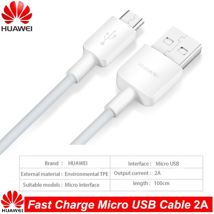 HUAWEI Fast Charger Micro USB Cable Support 5V/2A 9V/2A Travel Charging For Huawei P7 P8 P9 P10 Lite Mate8 7 Honor 8X 8C Cable