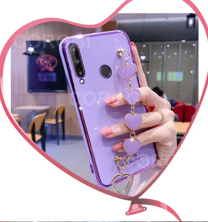 LECOMES%20for%20Huawei%20Honor%2010i%20Back%20Cover%20with%20Love%20Heart%20Bracelet%20Chain%20Luxury%206D%20Plating%20Shiny%20Soft%20Silicone%20Mobile%20Phone%20Case%20Pouch%20Girls%20-%20Image%206