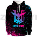 3D Free Fire Garena Game Hoodie for Men Harajuku Oversize Pullovers Warm Long Sleeve Anime Female Clothes Street Clothing Top. 