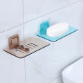 Soap Dishes Bathroom Shower Soap Box Dish Storage Plate Bathroom Organizer Wall Mounted Storage Rack Kitchen Hanging Shelf. 