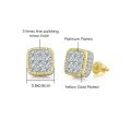Punk Stud Earrings for Men Hip Hop Classic Zircon Accessories Crystal Earings Fashion Hippie Jewelry. 