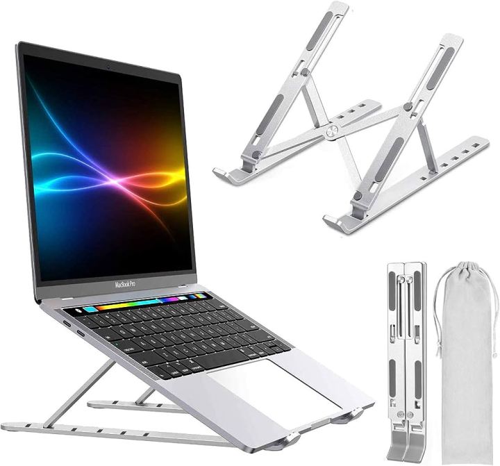 Ergonomic Foldable Laptop Stand Holder - for Any Windows Laptop, MacBook, iPad & Android Tablets SMT