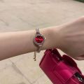[ many stars ] Red Watch Pull-out Super Flash Bracelet Female Light Luxury Temperament Hand Jewelry. 