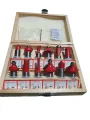 Router Bits Set 12 Pcs - 12.7mm (1/2"). 