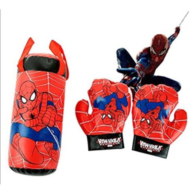 Kids%20Spiderman%20Punching%20Bag%20With%20Gloves%20-%20Image%203