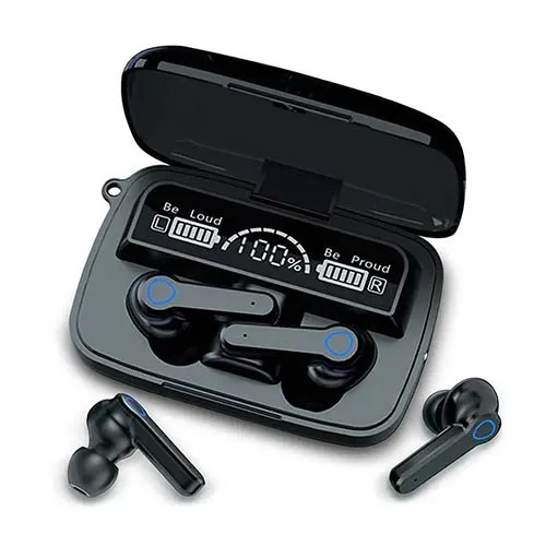 M19 TWS Earbuds Full Set with Box - Airdotspro TWS Bluetooth 5.0 Stereo Headphones Earphones Headsets Airdots Earpods Airpods with Mic Flashlight F9 M19 i12 i7s Inpods