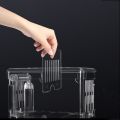 Transparent Clownfish Incubator Shrimp with Suction Cups Fish Baby Hatchery Fish Breeding Box Fish Isolation Box Aquarium Breeder Box. 