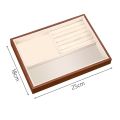 Portable Small Size Wood Grain Jewelry Tray Walnut Wood Large Capacity Jewelry Storage Drawer Stackable Simple Design Wooden Jewelry Box Jewelry Packaging. 