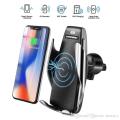Wireless Automatic Clamping Smart Sensor Car Phone Holder and Fast Charger 10W. 