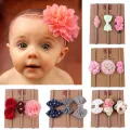 3Pcs Lace Flower Baby Headband Turban Kids Newborn Girl Bows Headbands Infant Toddler Hair Bands Haarband Baby Hair Accessories. 