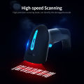 HXSJ Handheld Wirelress Barcode Scan-Ner 2.4G  B-T Wired Three-In-One Scan-Ner High-Speed Cdd Code Read-Er For Supermarket Store. 