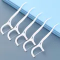 【WEJA】100Pcs Dental Floss Flosser Picks Toothpicks Teeth Stick Tooth Cleaning Interdental Brush Dental Floss Pick Oral Hygiene Care. 