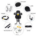 Safety Child Bicycle Seats Bike Front Baby Seats Kids Saddle with Foot Pedals Support Back Rest for MTB Road Bike Bicycle. 