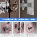 【ZIME】1x1/2/4Set Hinge Repair Plate for Cabinet Furniture Stainless Steel Hinges Mounting Plate Cupboard Door Fixing Hardware. 