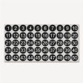 1 to 50 Number Stickers Consecutive Number Stickers 1 Inch Self-Adhesive Decal for Indoor and Outdoor Waterproof Labels Number Inventory Stickers for Inventory Storage Classification. 