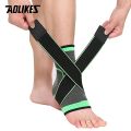 Sports Ankle Brace, Compression Ankle Support Sleeve, Elastic Nylon Breathable Adjustable Ankle Protection Strap for Running, Cycling. 