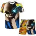 Hot Game Undertale Sans 3D Print Kids Sets Fashion T-Shirts Beach Board Shorts Swimwear Tees Tops Boys Girls Sportswear Suits. 