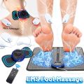 Electric EMS Foot Massager Pad Pulse Acupuncture Point Pen Feet Massage Mat Muscle Stimulation Device Relief Pain Relax Tools. 