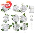 Artificial Wedding Car Decorations 1 Set Wedding Car Flower Set Elegant European Style Decorations Easy Installation with Suction Cup Artificial Flowers for Any Vehicle Suction Cup Wedding Car. 