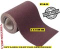 Canvas sandpaper 3ft p40 for wood steel wall painting sander power tool angle grinder grind clean rust. 