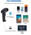 2D Barcode Scanner Portable Bluetooth Wireless Mobile Supported Barcode & QR Reader. 