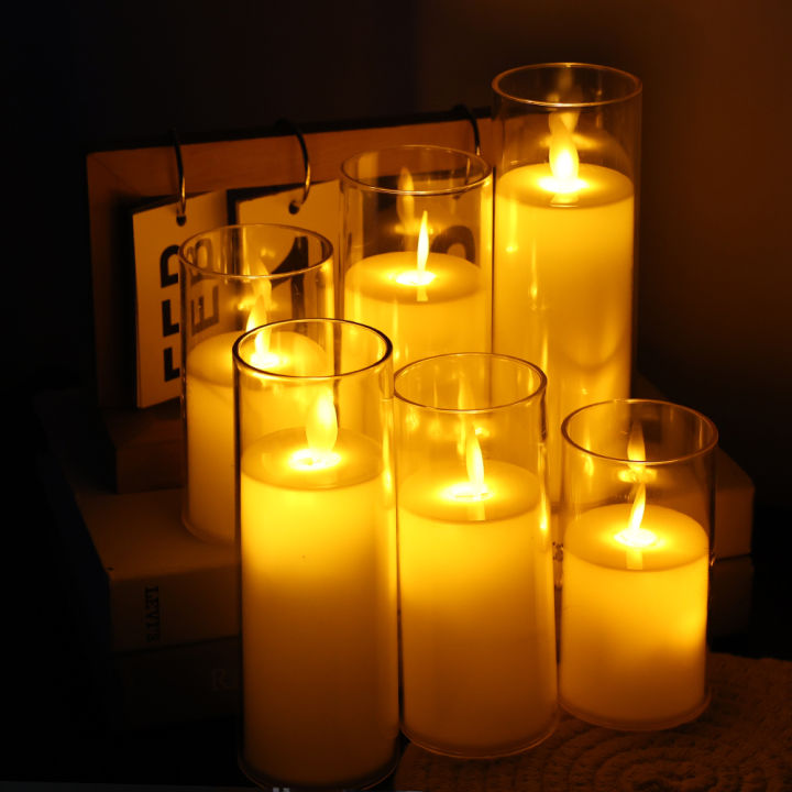 Led%20Flameless%20Electric%20Candles%20Lamp%20Acrylic%20Glass%20Battery%20Flickering%20Fake%20Tealight%20Candle%20Bulk%20for%20Wedding%20-%20Image%205