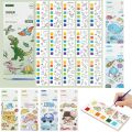 Portable Paint With Water Children Gouache Graffiti Picture Book Cartoon Watercolor Painting Activity Books Set Kids Drawing Toy. 