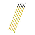 Reusable Yellow Poles 1.5m Training Poles Soccer Training Sports Poles with Base Buckles. 