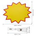 【Exclusive Offer】Pop Advertising Folder Boutique Supplies Price Tags Name Clips Yard Sale Acrylic Merchandise Sign Holder Price Display Holder. 
