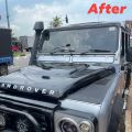 Land Rover Defender For 3mm Black Aluminium Chequer Plate. 