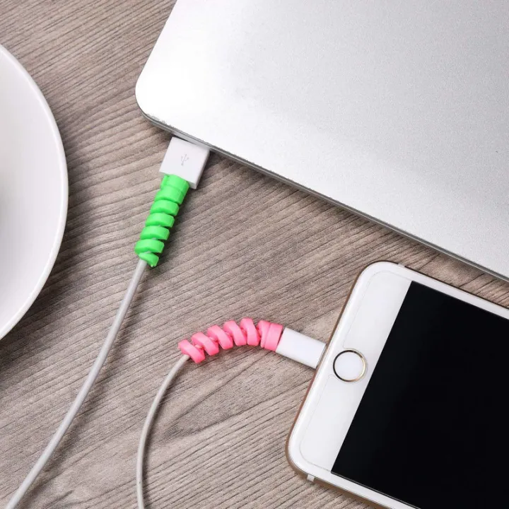 Spiral%20Charger%20Cable%20Protector%20Data%20Cable%20Saver%20Charging%20Cord%20Protective%20Cable%20Cover%20Set.%20(4%20pcs%20in%20set)%20-%20Image%202