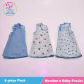 Newborn Baby Frocks 06Pcs 100% Cotton Hospital Pack. 