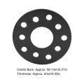 Wheel Spacer Aluminium Alloy High Strength 5mm/0.20in Hub Centric Wheel Adapters Rustproof High Accuracy for Car. 