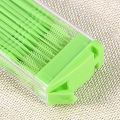 50 Pcs Plastic Toothpicks 2 Way Tooth Picks Interdental Brush Cleaners Portable Box Random Color. 