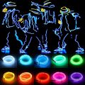 Led Neon 3v Aa Powered Glow El Wire Rope Tape Cable Flexible Led Strip For Shoes Clothing Car Decoration. 